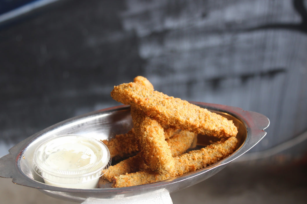 Fried Pickles with side of dill ranch